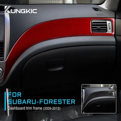 Trim For Subaru Forester 2009 2010 2011 2012 Real Carbon Fiber Auto Accessories Car Dashboard Front Door Decoration LHD Sticker