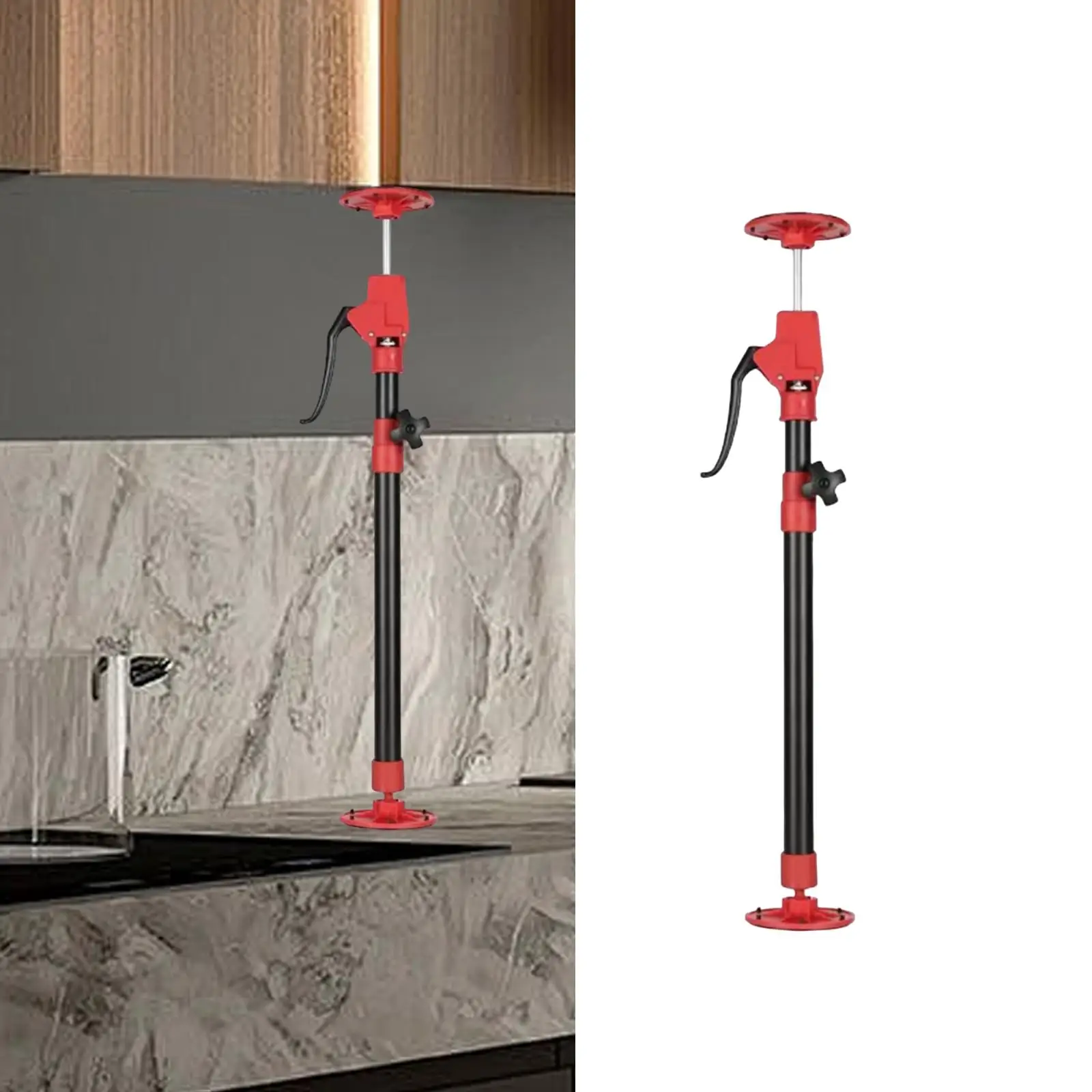 Telescopic Support Rod Lift Tool Handheld Tool Tile Height Adjuster Easy to Install for Cabinet Cargo Support Third Hand Support