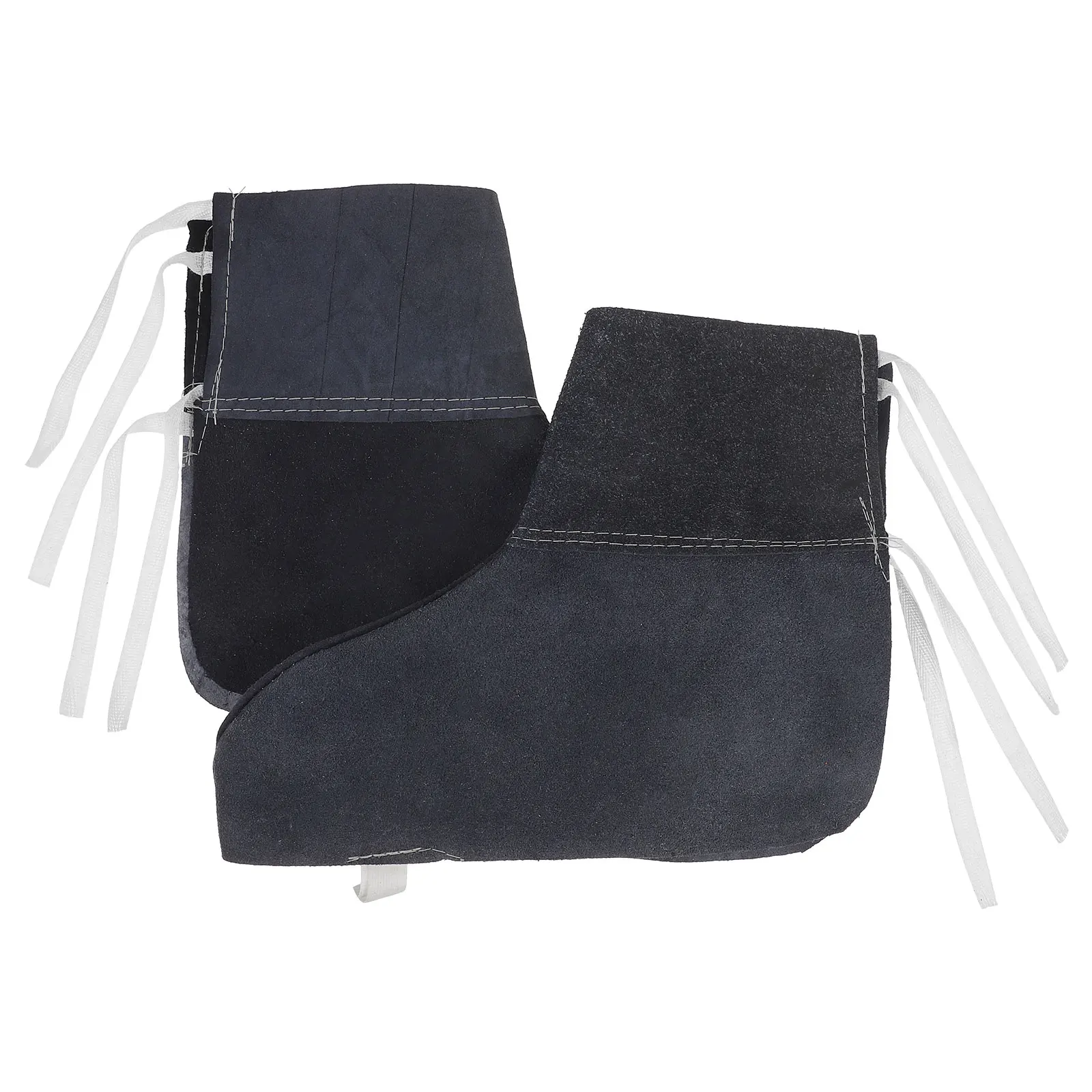 

Heat Resistant Welder Shoe Cover 22cm Low Cut Cowhide Boot Protector Anti Slip Breathable Durability