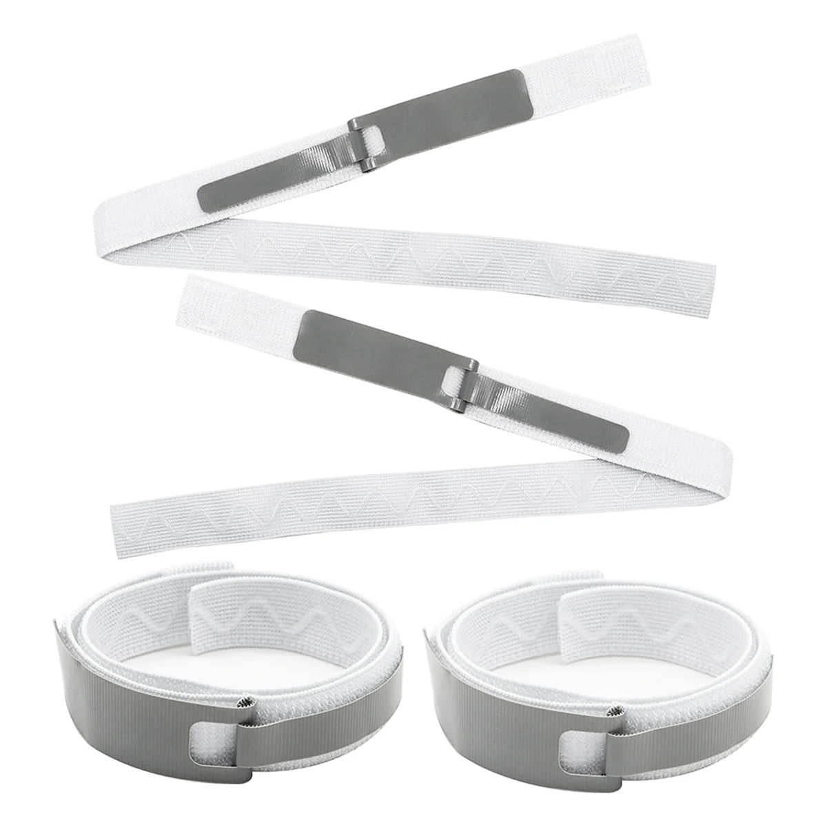 ABAB Foley Support de cathéter Support de bande de jambe urinaire 4 pièces Cathéter élastique Sangle de jambe Dispositif de stabilisation de cathéter Foley Gris