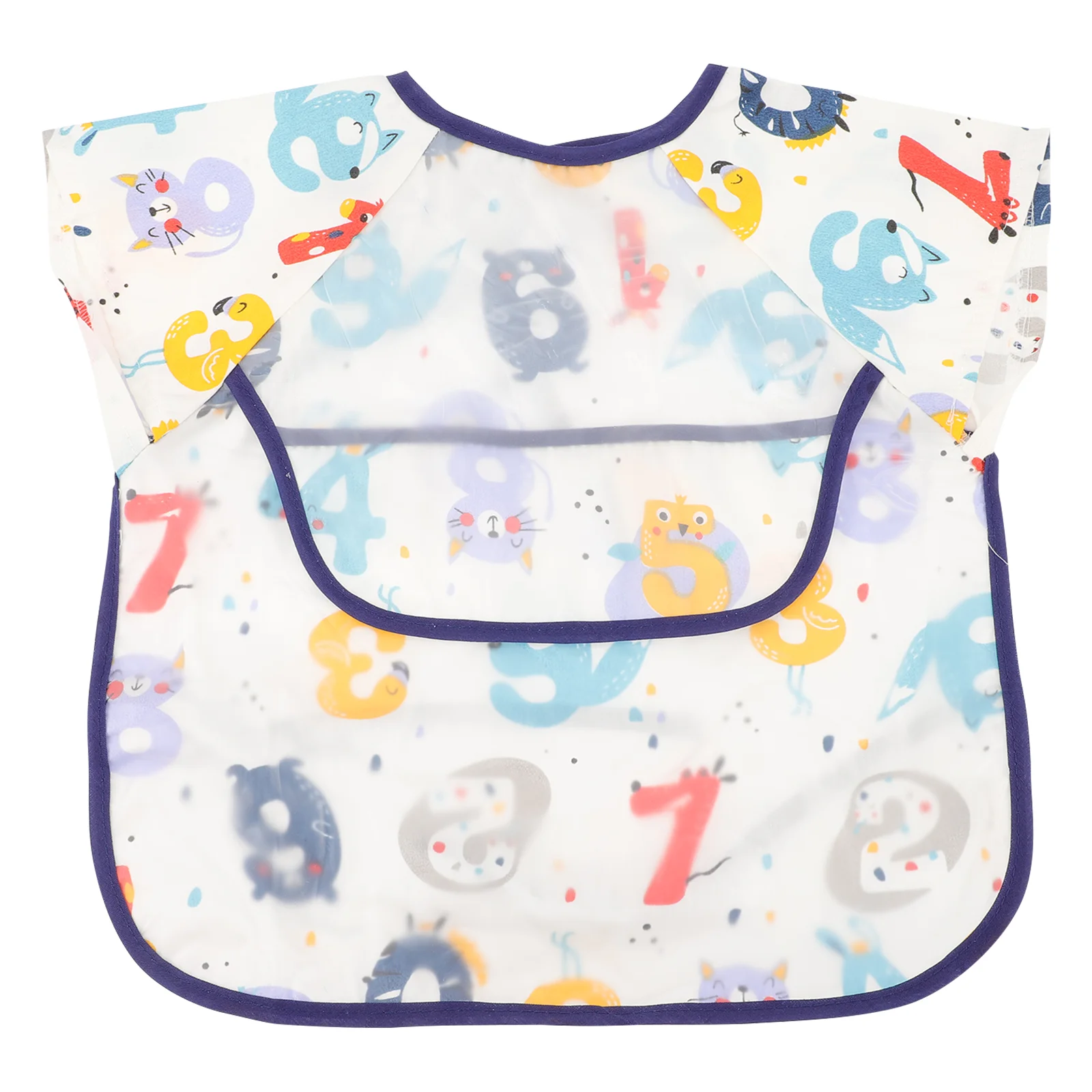 Short Sleeve Baby Apron highairs Self-feeding Food Bib with Sleeves Burp clothes Baby Bibs for Drool