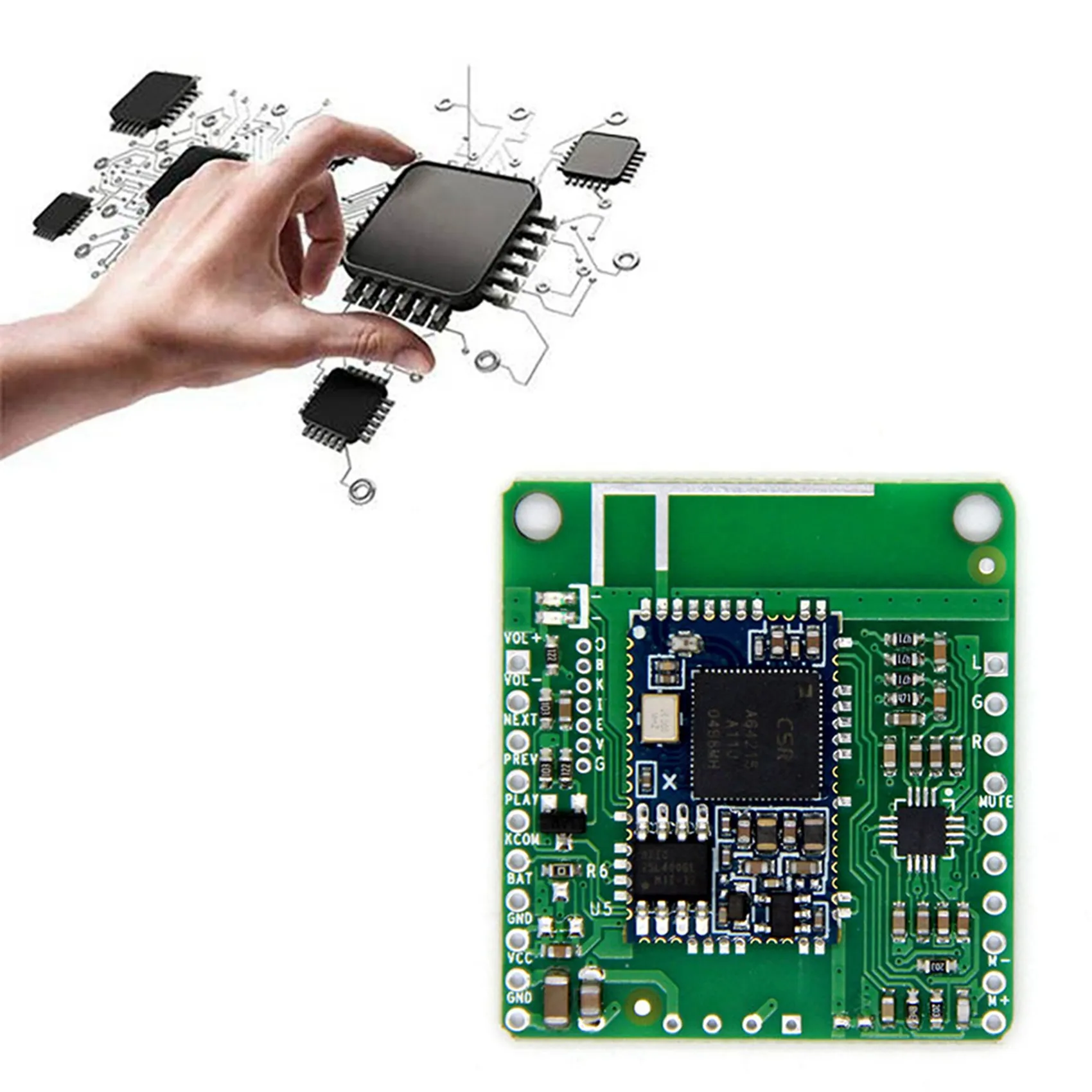 CSRA64215 Papan Penerima Bluetooth APTXLL Penerima Hifi Musik Lossless Audio TWS untuk Penerima Bluetooth Mobil (TIDAK ADA DC)-T44C