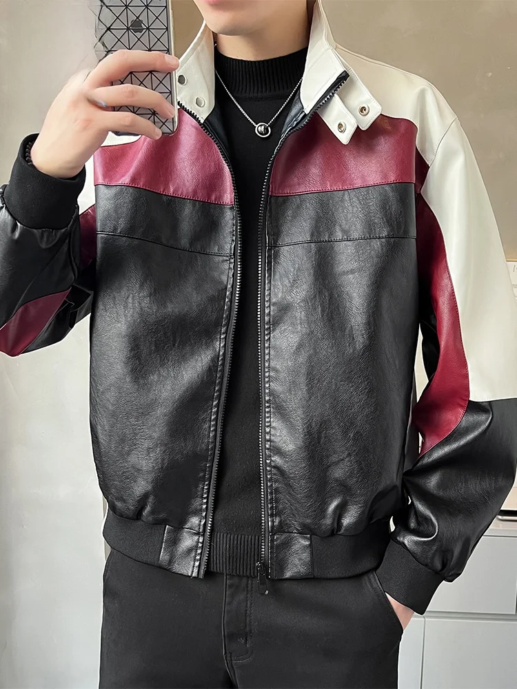 

Jeanswest American Retro Leather Jaet Men's 2025 New Spring Autumn Trendy Motorcycle Clothes Jaet for Young Men