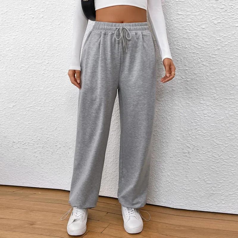 

2024 New Women's Casual Drawstring Sweatpants Solid Color Pant Leg Adjustable Pants Ropa De Mujer Barata Y Envío Gratis Ofertas