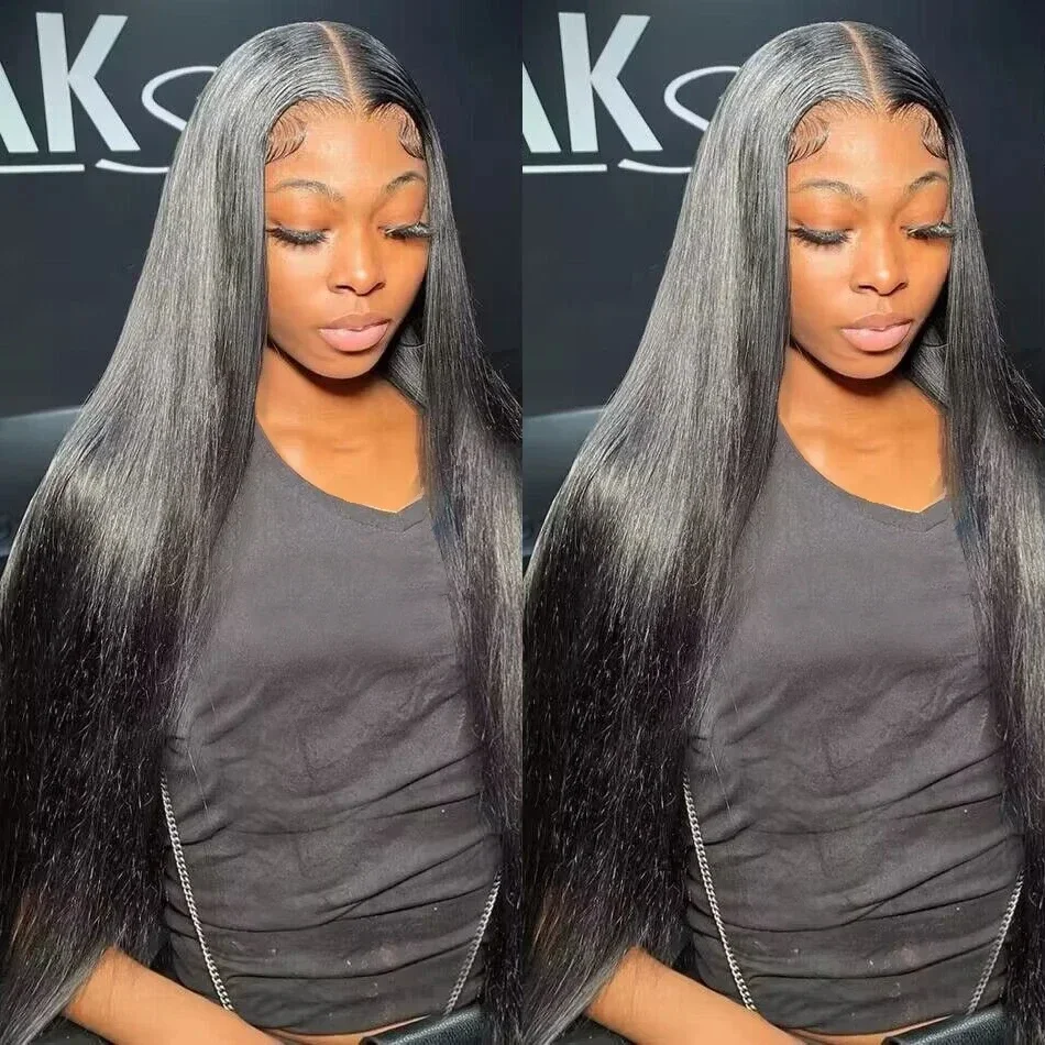 غلويليس العظام مستقيم الدانتيل شعر مستعار أمامي 4x4 5x5 قبل قطع شعر مستعار الدانتيل شعر الإنسان جاهز لارتداء الدانتيل إغلاق شعر مستعار اللون الطبيعي للنساء