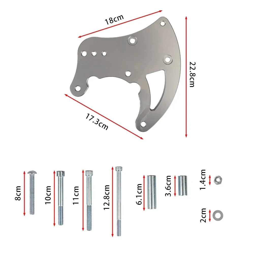 Aluminum AC Compressor Bracket Kit For Chevy LS Engines LS1 LS2 LS3 LS6 Truck Spacing GM R4 88-95 Truck SUV Vortec 99-13 Billet