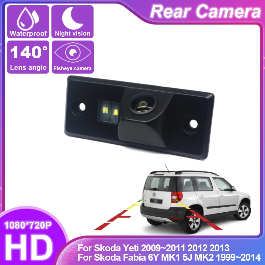 

Car Rear View Waterproof High quality RCA Reverse backup Camera For Skoda Yeti 2009~2011 2012 2013 Fabia 6Y MK1 5J MK2 1999~2014