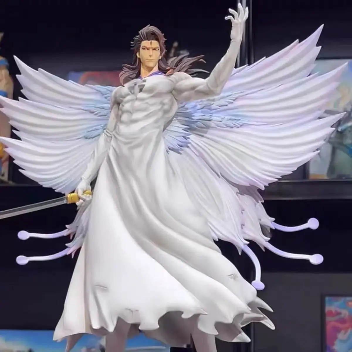 31M Bleach Aizen Sousukeผีเสื้อHollowficationอะนิเมะรูปรูปปั้นแฟนคอลเลกชันเดสก์ท็อปตกแต่งเครื่องประดับของเล่นของขวัญ