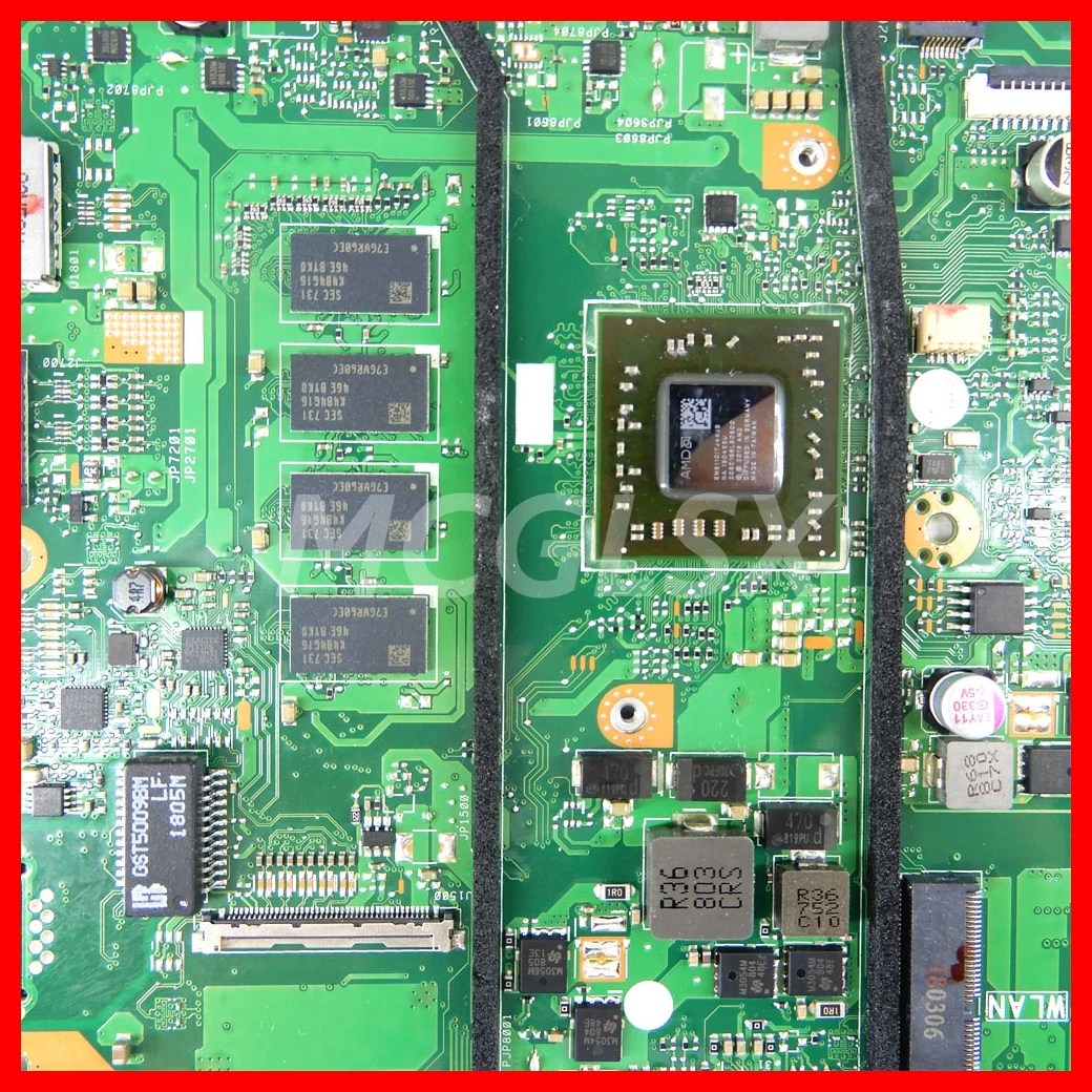 Imagem -03 - Placa-mãe Portátil para Asus Vivobook E402wa E402wa E402w E402ya Placa-mãe com E26110 Cpu 4gb de Ram Ssd: 0gb E402wa