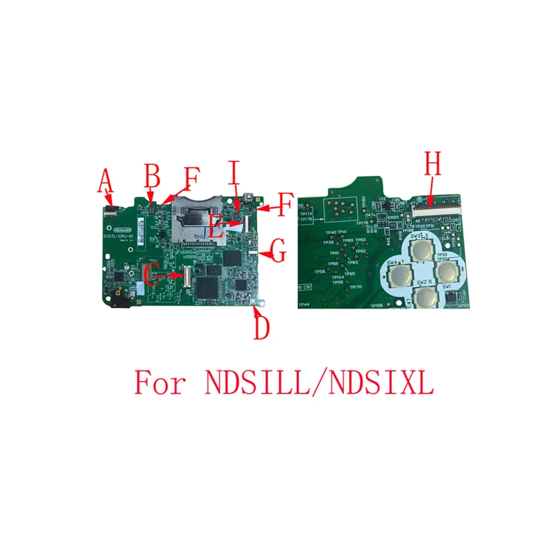 1-10Pcs For Nintendo NDSI LL XL NDSILL NDSIXL Network Game Card Power Button Camera TOP/Bottom LCD Flex Cable FPC Connector Plug