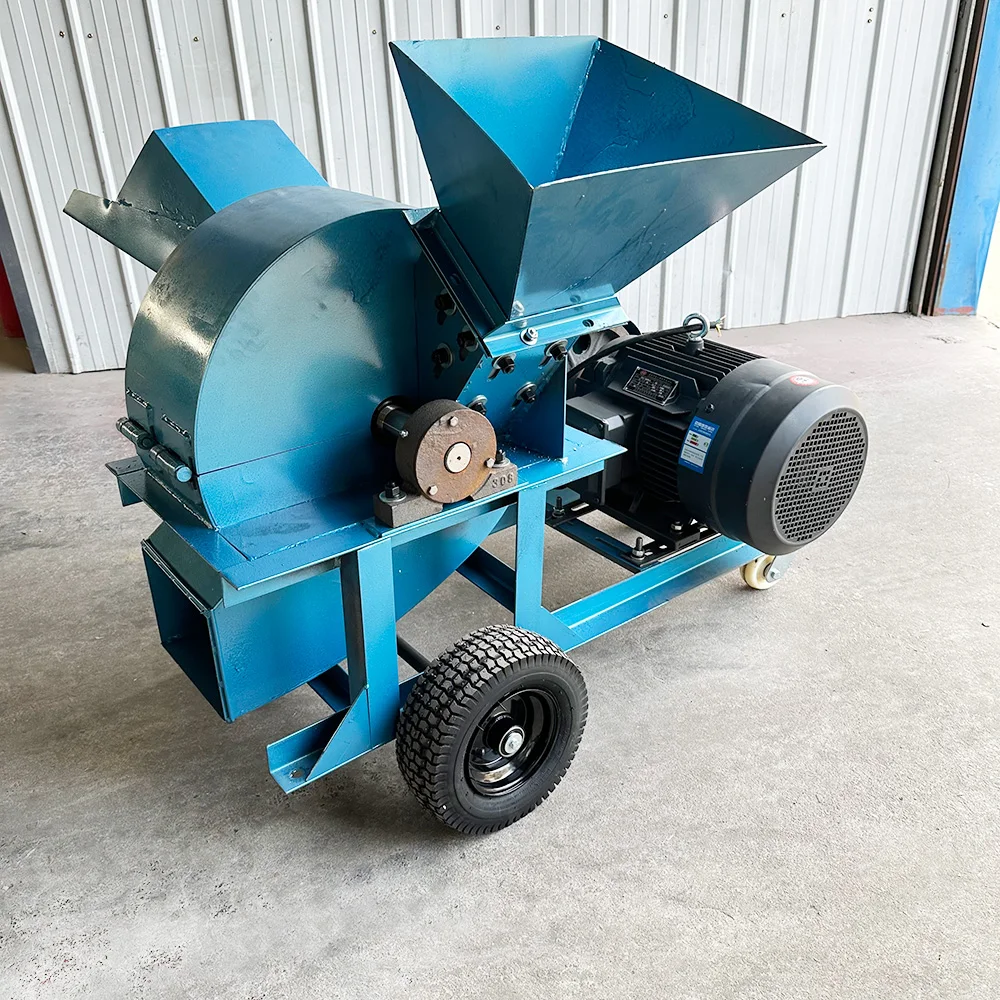 Trituradora Motorizada, Chipeadora de Madera Dura, Pulverizador, Molino de Pellets de Madera, Máquina para Hacer Polvo de Madera