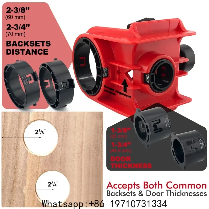 Latch Boring Template Kit: Heavy-Duty Drill Guide for 1-3/8