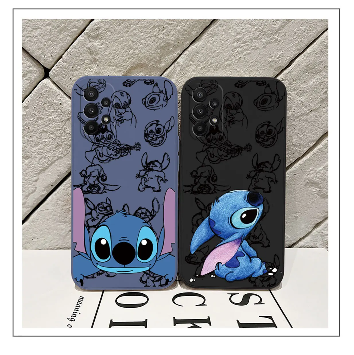 Cute couple Stitch Phone Case For Xiaomi Mi CC9 13 12 12T 11 11T Ultra 10 10T 9 9T 9SE 8 Pro Lite 5G Cover With Hand Strap