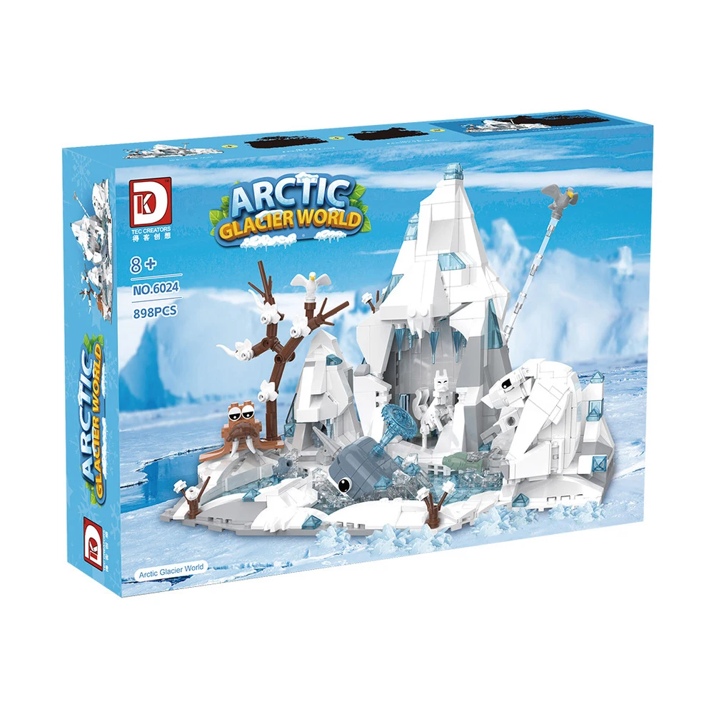 IN STOCK 6024 MOC Arctic Iceberg Worlde Building Blocks Bricks Assembling Model DIY Toys for Children Christmas Gift Set