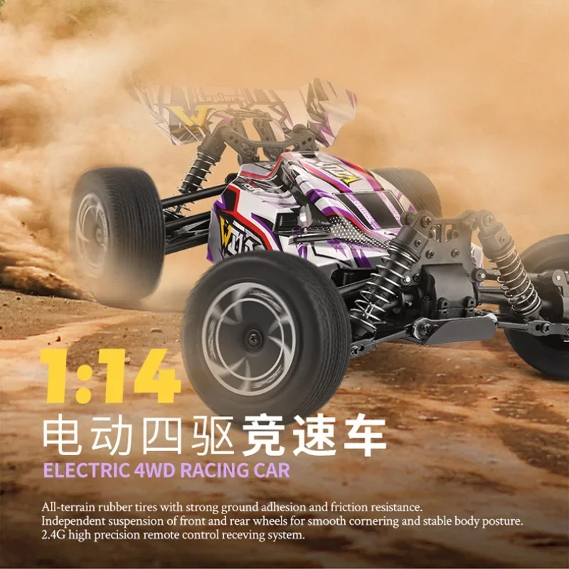 

Cross Border New Product 144016 Weili 1:14 Electric Four-wheel Drive Racing Car Zinc Alloy Gear Strong Magnetic Carbon Brush Mot