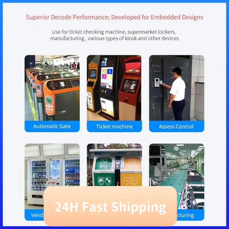 

T30C New EP8280 QR Code RFID Card Reader NFC 1D 2D QR Code Reader Access Control Barcode Scanner USB Wiegand For Kiosk Turnstile