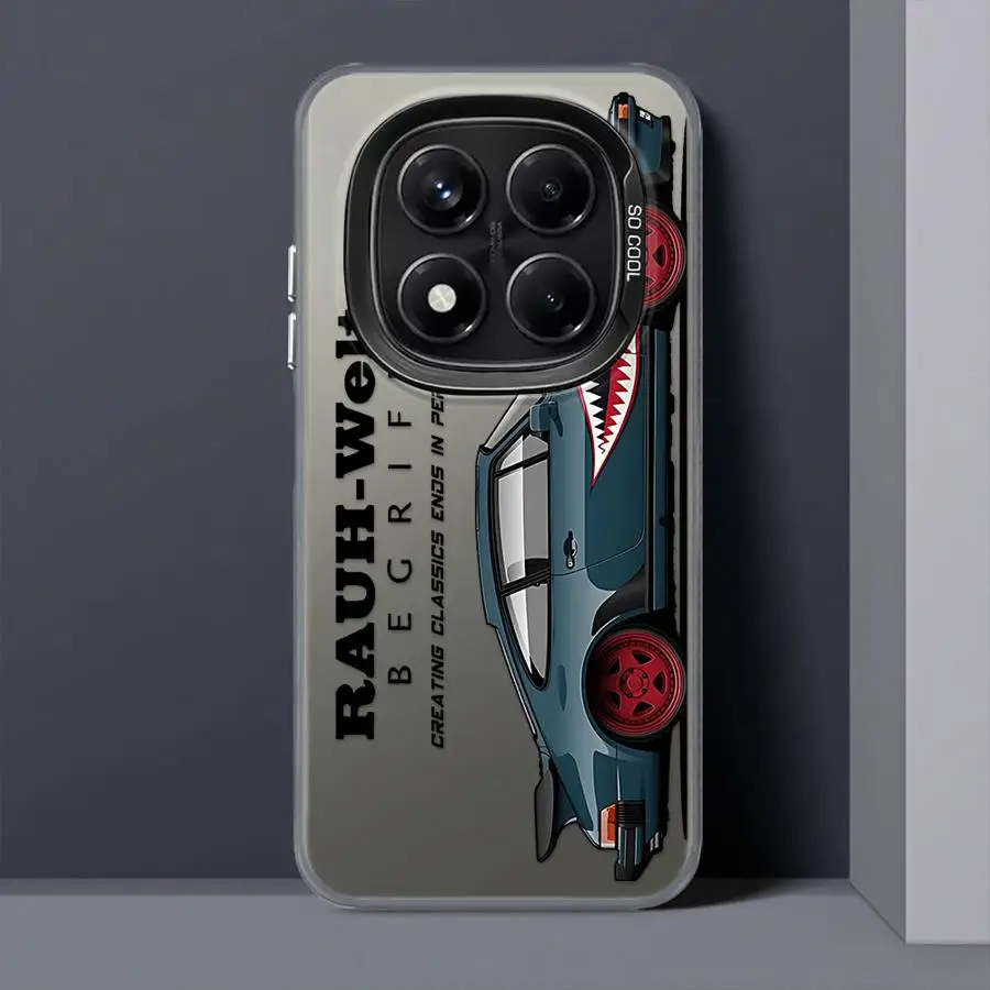 Funda japonesa JDM Drift para coche Xiaomi Redmi Note 10 11 Pro 12 13 14 Pro Plus 10s 11s, funda suave