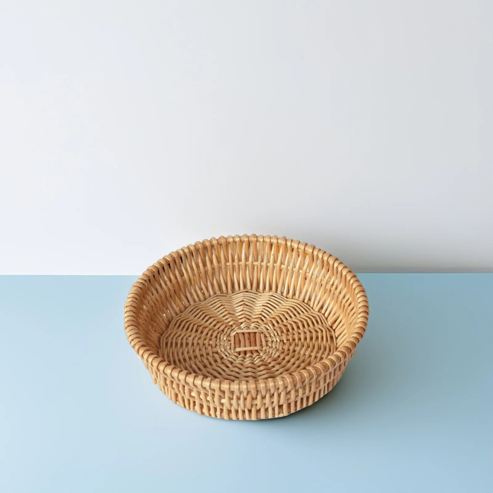 

Rattan Storage 25cm Simple Woven Style Decorative Woven Basket Multi Function Kitchen Bathroom Bedroom Decorative Baskets