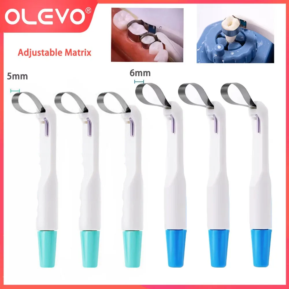 

Adjust Dental Pro Matrix Holder Molar/Premolar Matrices Bands Restoration Teeth Filling Materials Pre Formed 5mm 6mm Dentistry