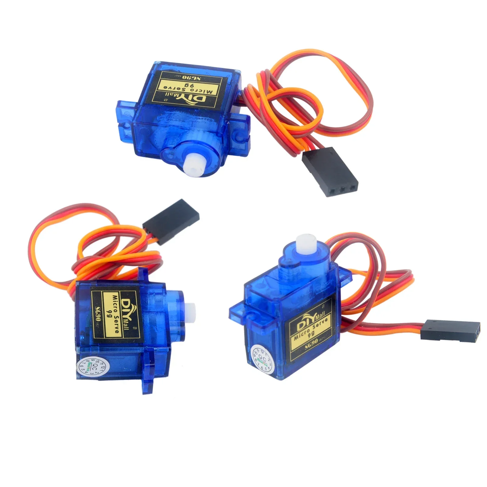 DIYmall 10Pcs 9g Servo , Mini Gear Micro Servo Motor Kit for RC Airplane Helicopter / RC Robot Arm Smart Car