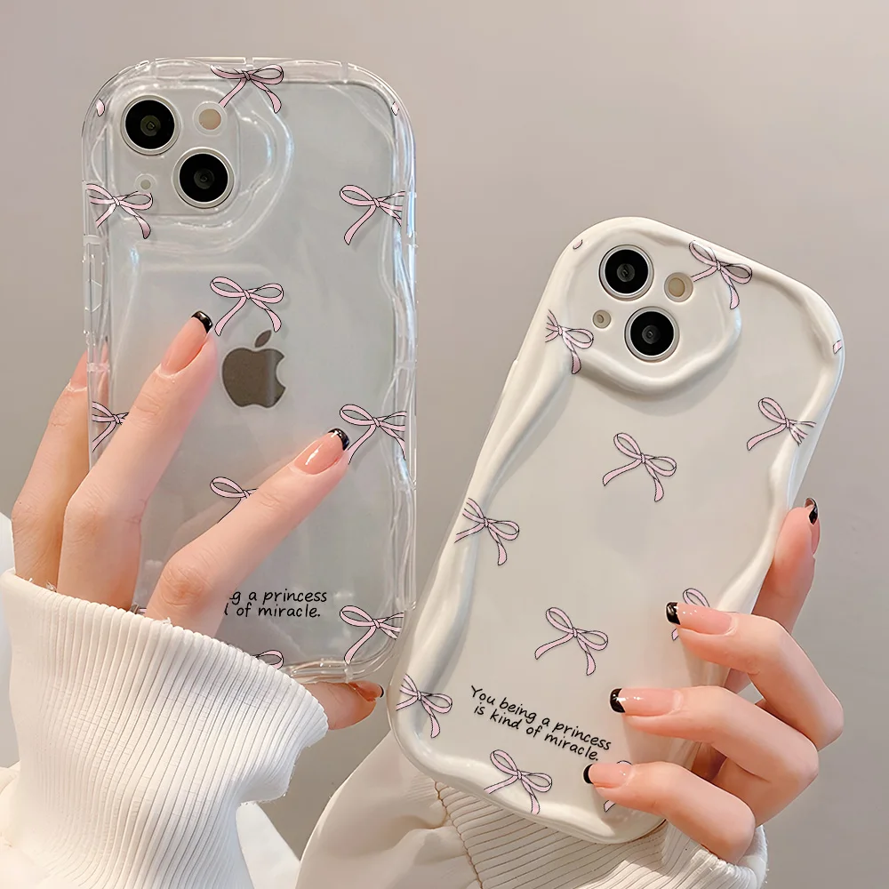 Butterfly Wave Edge Phone Case For Samsung S24 S23 S22 Ultra S24 Plus S21 S20 FE A52S A54 A34 A14 A13 A52 A33 A15 A55 A35 A53