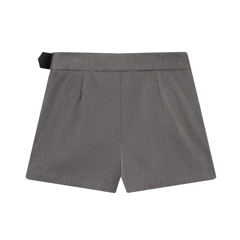 Femmes Faion large pli ceinturé taille moyenne jupe pantalon automne nouveauté Design polyvalent décontracté support ajustement autres/autres