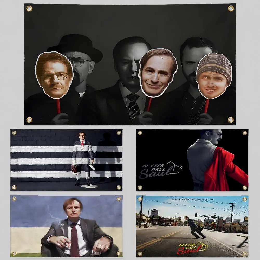 TV Better Call Saul BCS Jimmy McGill Flags Wall Hanging Background Flag Wall Decor Banners for Outdoor Bedroom Dorm Room Decor