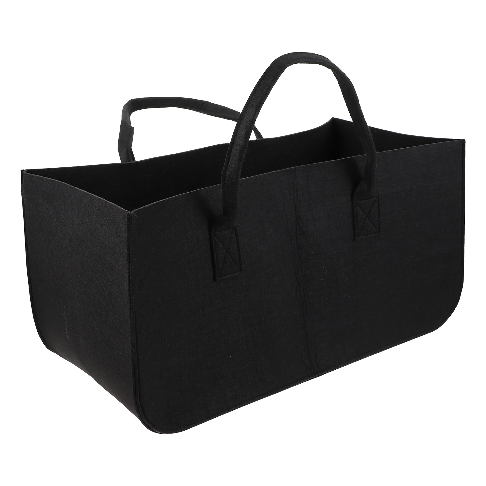 

Felt Storage Bags Large Capacity Washable Simple Style Toy Pouch Clothes Bag Portable Handles Foldable Laundry Bag Household