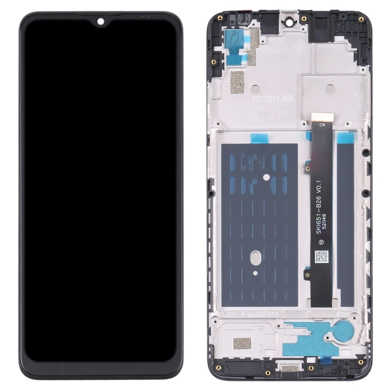 Schermo LCD OEM per ZTE Blade A51 Digitizer assemblaggio completo con cornice