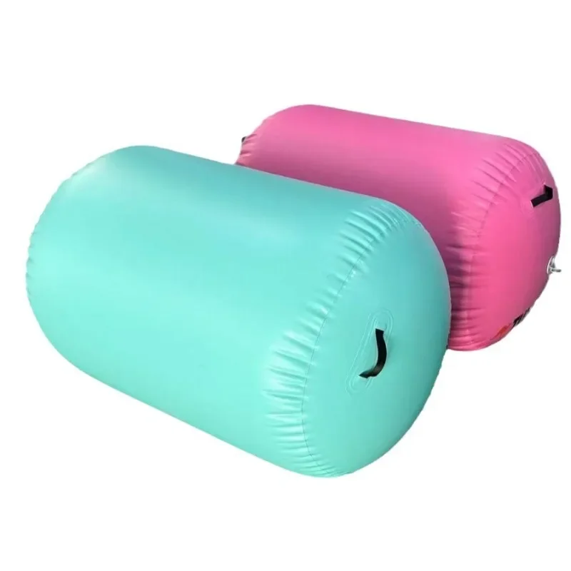 

Green inflatable yoga mat, indoor and outdoor brushed roll cushion, air cushion material, dance mat, non-slip and shock