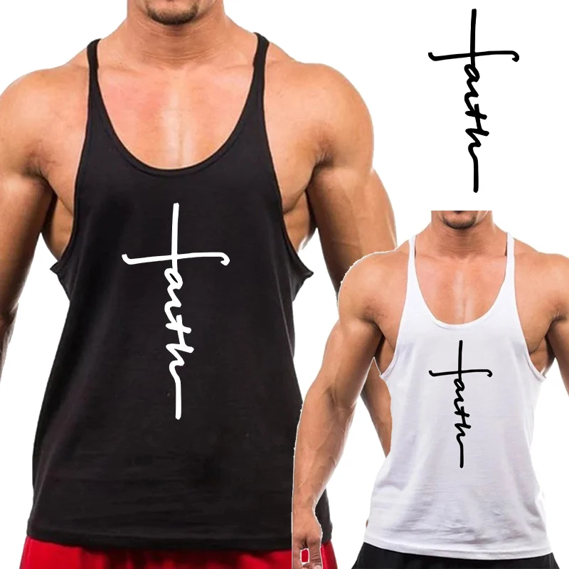 

Bodybuilding Tank Top Men Stringer Tank Top Fitness Singlet Sleeveless Shirt Workout Man Undershirt