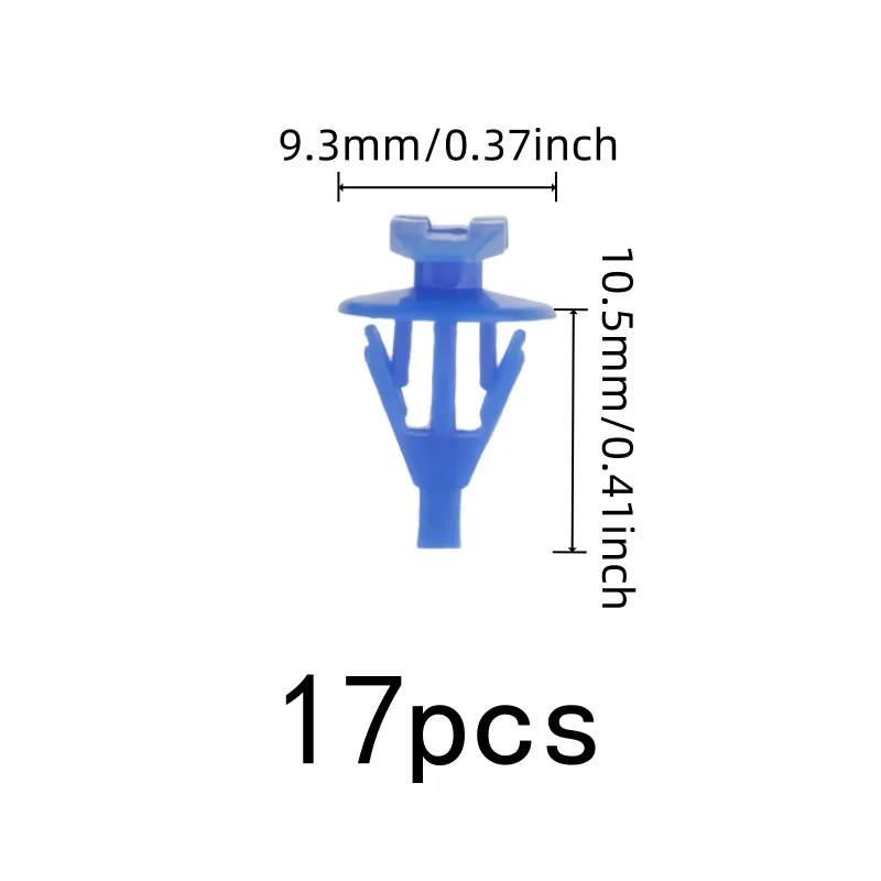 17 pcs Weatherstrip Retainers, Windproof Strip Fixing, Easy Push-in Install, Firm Snap Fit, Multipurpose
