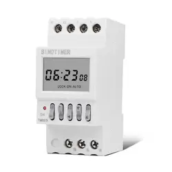 TM623 220V Programmable Astronomical for Time Switch with Longitude Display DIN Rail Timer Relay Controller for Home