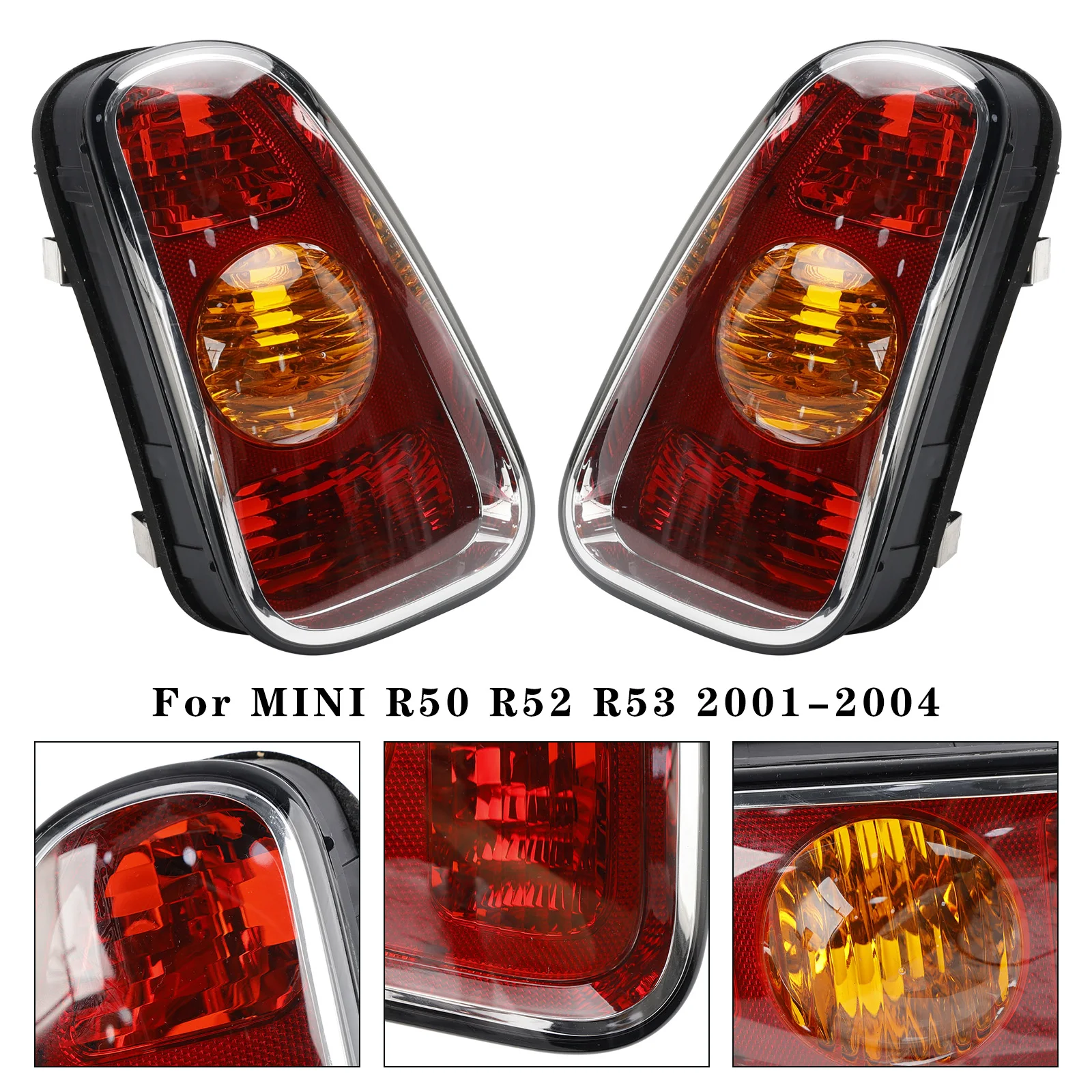 Artudatech Rear Left+Right Tail Light 63216935783 63216935784 For MINI R50 R52 R53 2001 2002 2003 2004 R 50 52 53