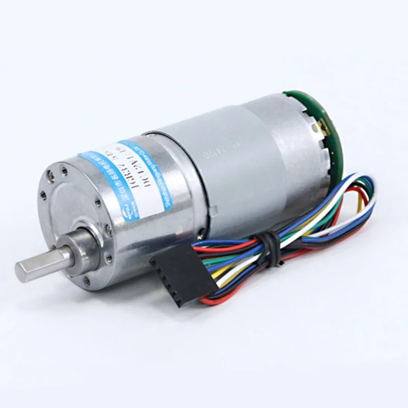 JGB37-545B DC-Getriebemotor 12 V 24 V 37 mm mit Hall-Encoder, hohes Drehmoment, einstellbare Geschwindigkeit, kann CW CCW Mikromotor