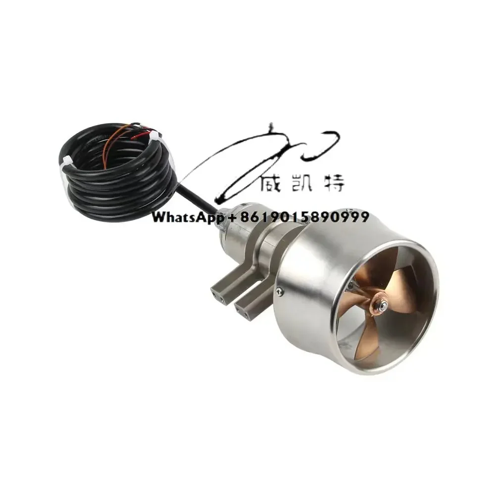 Brand New Stainless Steel Body Pure Copper Paddle Blade Built-in Drive Underwater Propulsion Brushless Waterproof Motor