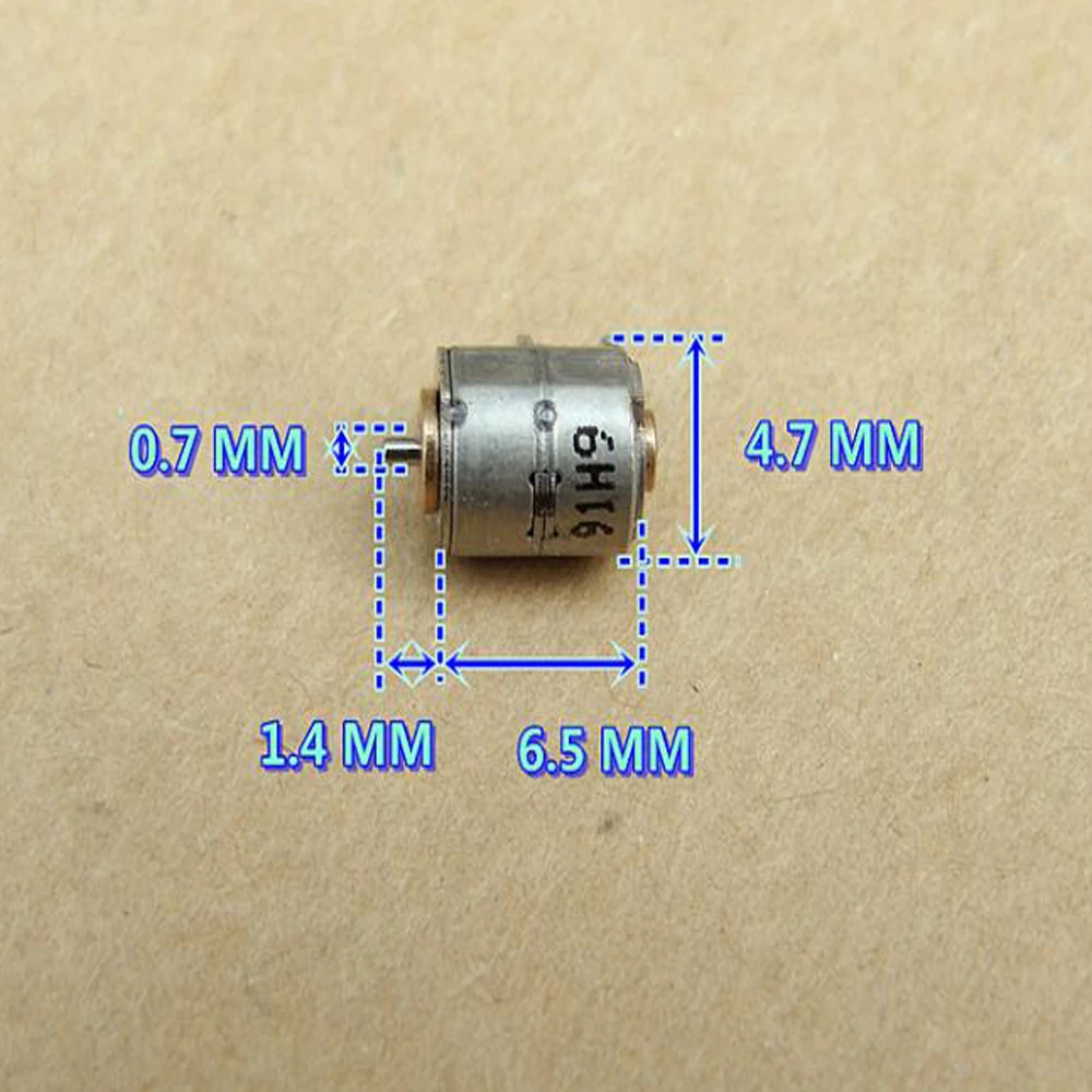 2PCS DC 5V DC 2 Phase 4 Wire Dia 4.7mm DC Stepper Motor Micro Stepper Motor for Digital Products Camera Size 4.7*6.5mm