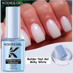 KODIES GEL Biabs Builder Nail Gel Polish In A Bottle Milky White Clear Construction Gel for Extension Manicure Nails Art Design