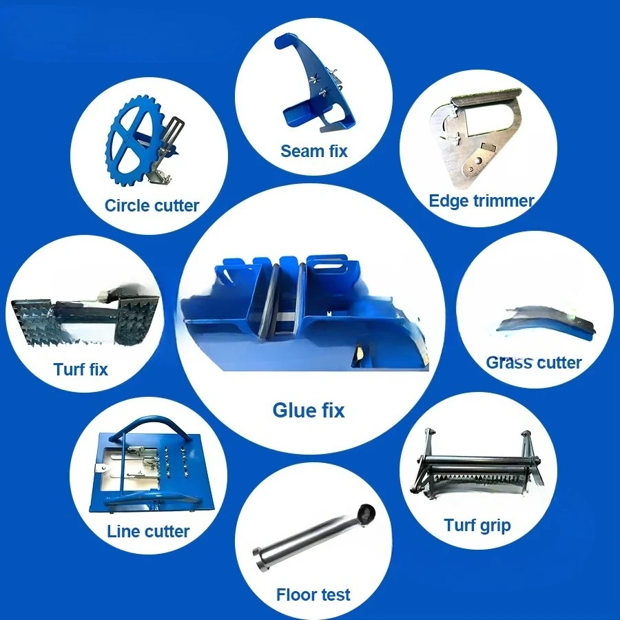 Full Set Installation Tools Artificial Grass Installation Tool Line Cutter Tool Edge Cutter Paper Box Football Field