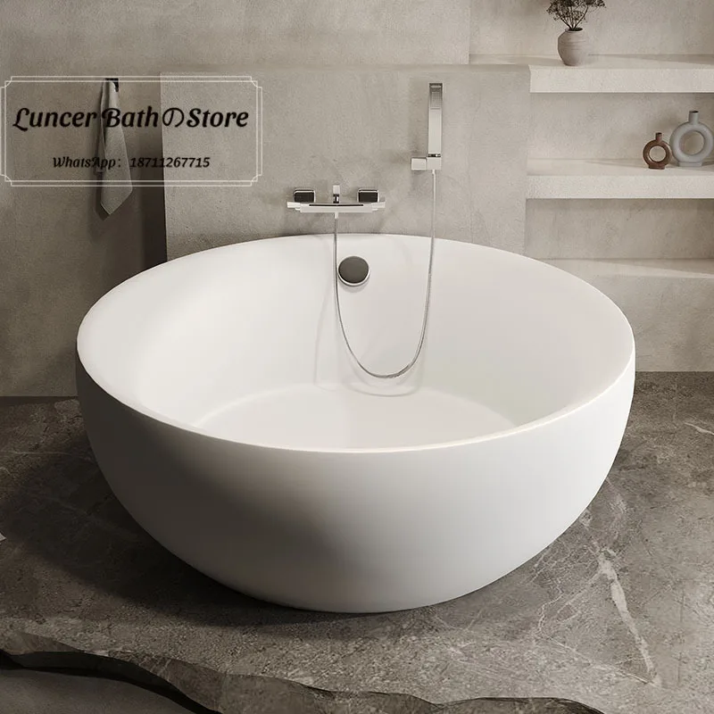 Circular surfing massage bathtub - Premium homestay, colorful circular thermostatic heated independent bathtub
