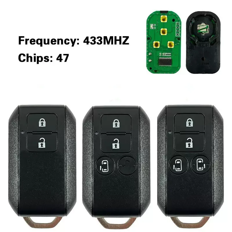 

2/3/4 Button Smart Remote Control Car Key CWTR53R0 433MHZ FSK ID47 PCF7953X Chip Auto for Suzuki Ertiga Vitara Swift 2018-2020
