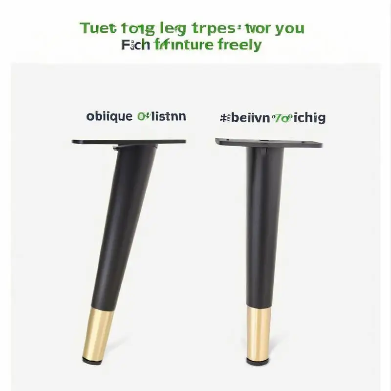 4-個ヨーロッパスタイルの金属テーパーサポートフィートハードウェアソファテレビキャビネットコーヒーテーブル椅子ベッド用