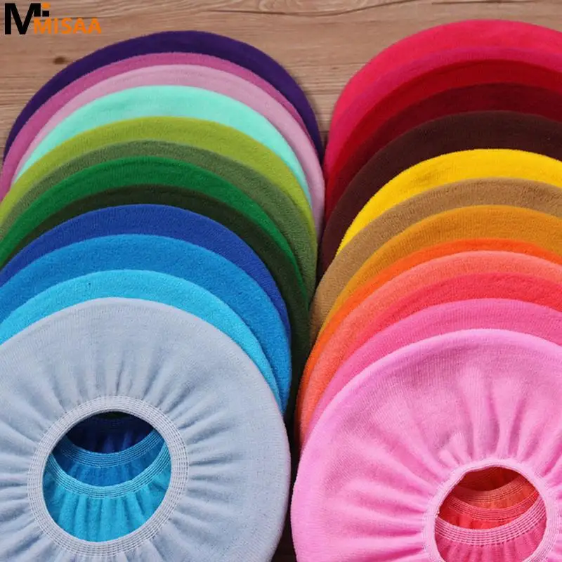 Colorful Toilet Bathroom WC Cloth Soft Seat Cover Mat Warmer Seat Lid Cover Pads O-shape Washable Bidet Cover Toilet Supplies