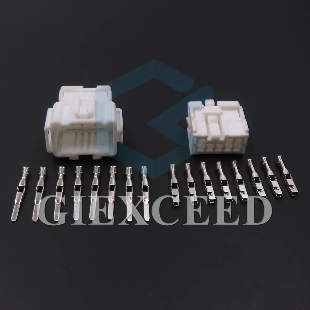 2 Sets 8 Pin 6098-4670 6098-4661 AC Assembly Car Installs the Atmosphere Lamp Wire Connector Fuse Box Cable Socket For Honda