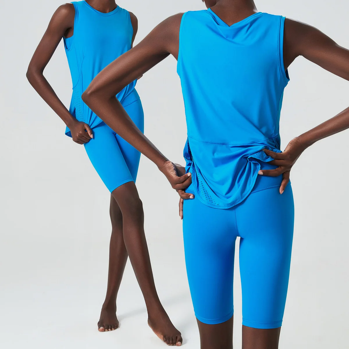 New 2pcs Yoga Set Gym Clothes Athletic Wear Women Fitness Set Tracksuits Sports Vest Gym Shorts Leggings Sportswear Running suit