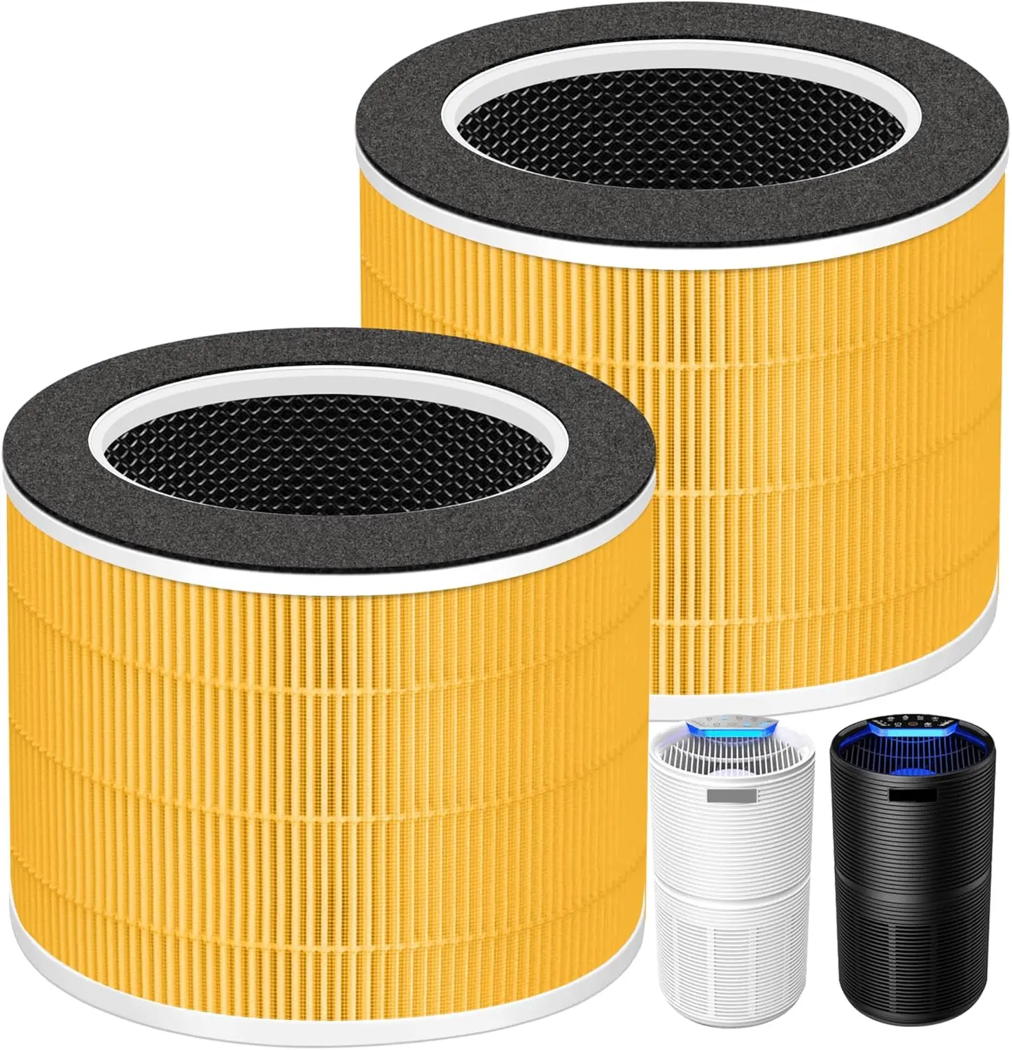 

Сменный фильтр RP-AP088-F1 для очистителя воздуха RENPHO RP-AP088W, RP-AP088B, 5-в-1, H13 True HEPA, с активированным углем, 2 шт.