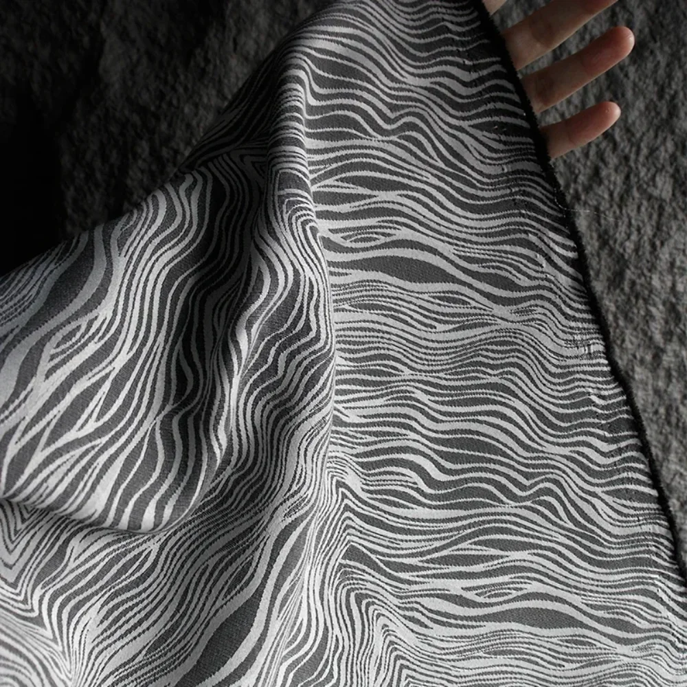 Art Craft Upholstery - Jakarlı Kumaş Zebra Desenli Gölgeleme Perde
