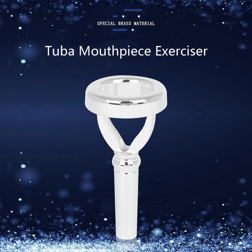 Tuba Mouthpiece Exerciser Trainer Brass Instrument Accessories for Performance Practice Lip Vibration Mouth Shape Musical Gifts