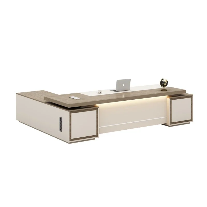 

Office desk and chair combination Office simple President desk Supervisor Manager chair