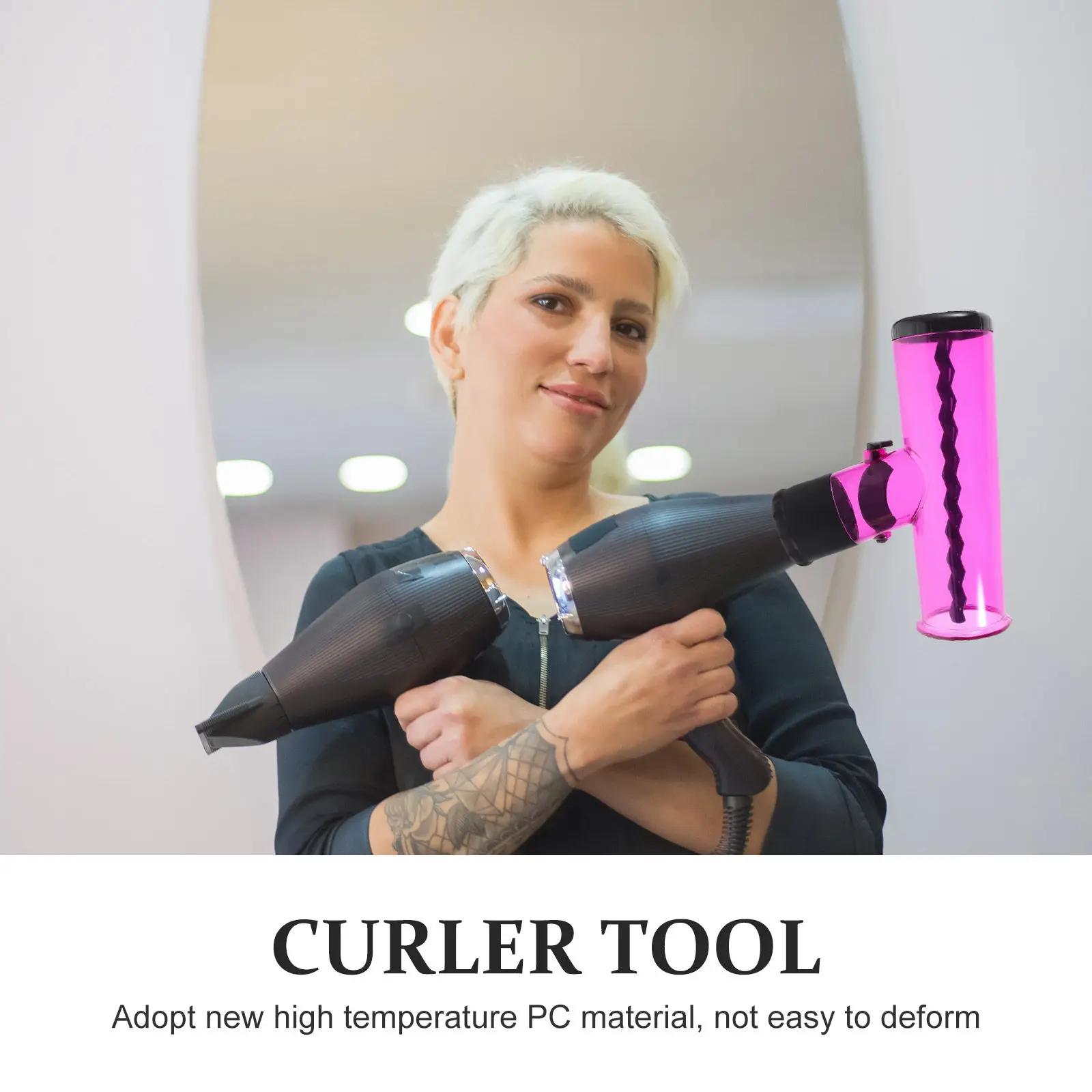 Hair Curler Tool Curling Diffuser Attachment for Round Dryers Diameter 4-5.5cm Adjustable Wind Direction